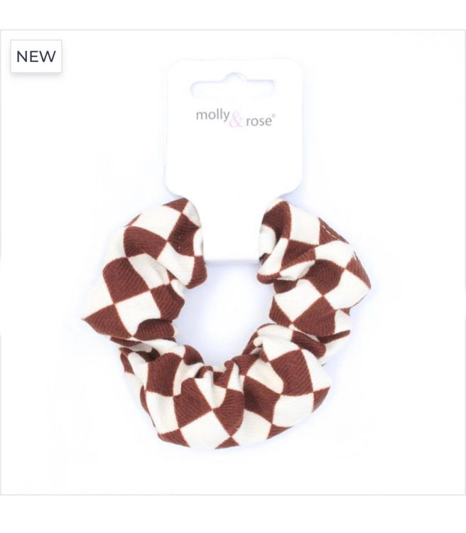 Picture of 086226-Regular - Checkerboard Scrunchie.Dia.10cm